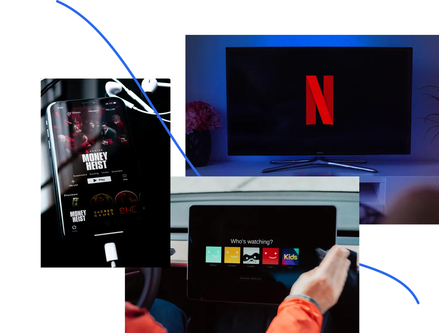 streaming image collage